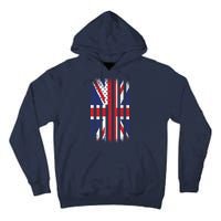 Vintage Union Jack British Flag United Kingdom  Tall Hoodie