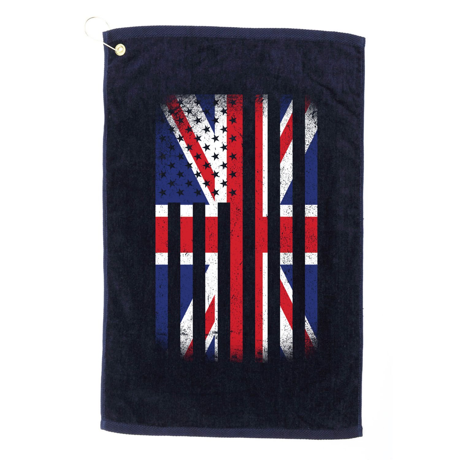 Vintage Union Jack British Flag United Kingdom  Golf Towel