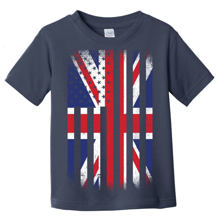 Vintage Union Jack British Flag United Kingdom  Toddler T-Shirt