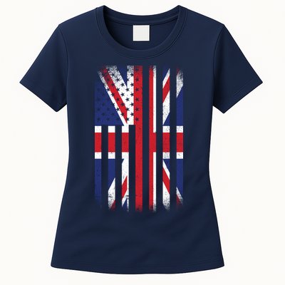 Vintage Union Jack British Flag United Kingdom  Women's T-Shirt