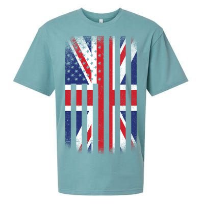 Vintage Union Jack British Flag United Kingdom  Sueded Cloud Jersey T-Shirt