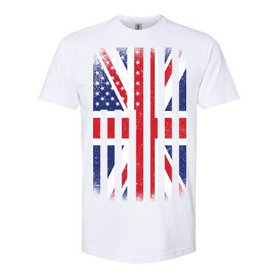 Vintage Union Jack British Flag United Kingdom  Softstyle® CVC T-Shirt