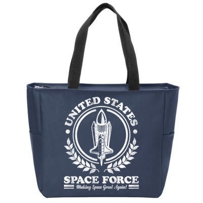 Vintage United State Space Force Zip Tote Bag