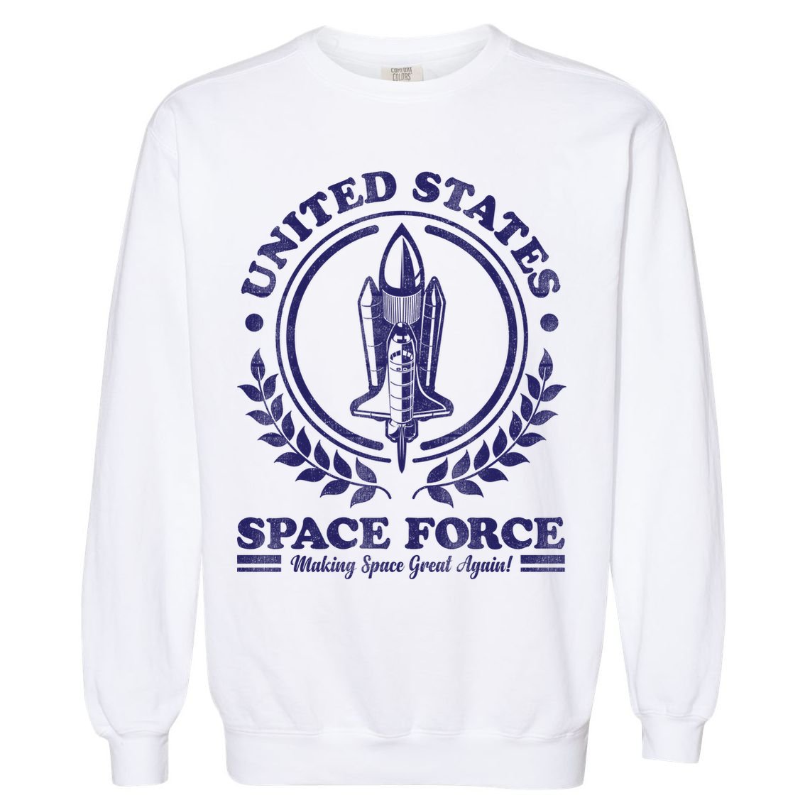 Vintage United State Space Force Garment-Dyed Sweatshirt