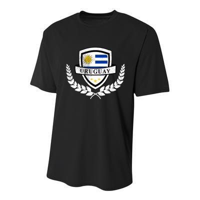 Vintage Uruguayan Flag Soccer Uruguay Youth Performance Sprint T-Shirt
