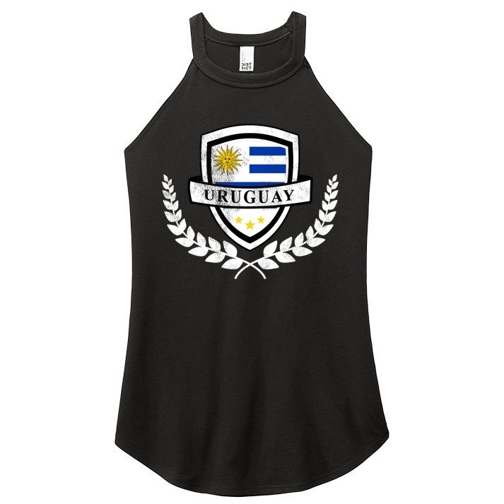 Vintage Uruguayan Flag Soccer Uruguay Women's Perfect Tri Rocker Tank