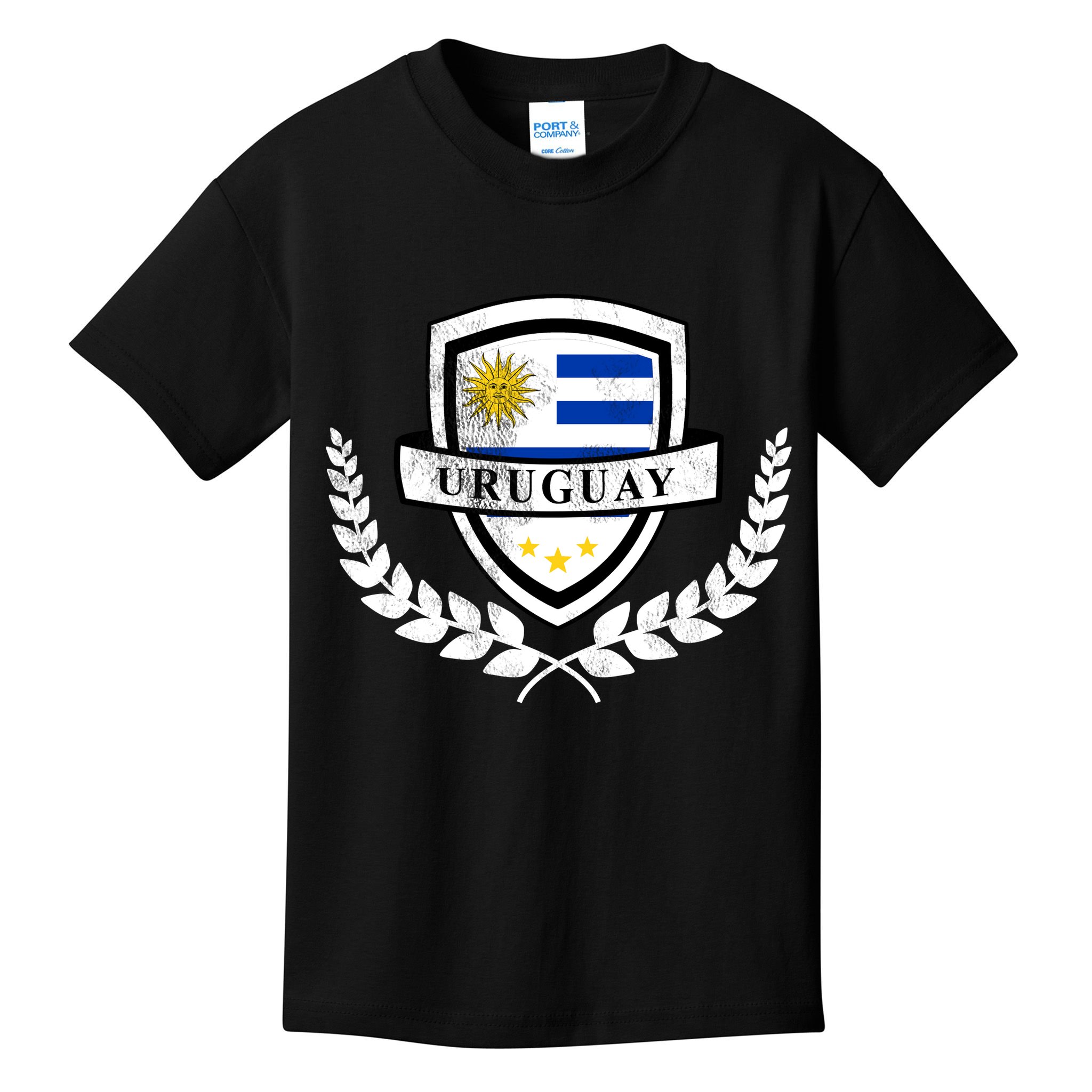 Vintage Uruguayan Flag Soccer Uruguay Kids T-Shirt