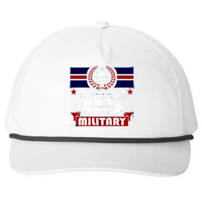 Vintage US Military USA Logo Snapback Five-Panel Rope Hat