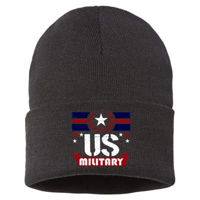 Vintage US Military USA Logo Sustainable Knit Beanie