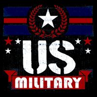 Vintage US Military USA Logo Tie-Dye T-Shirt