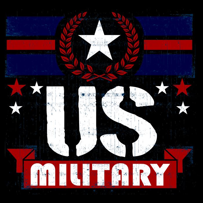 Vintage US Military USA Logo Tie-Dye T-Shirt