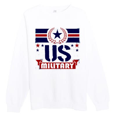 Vintage US Military USA Logo Premium Crewneck Sweatshirt