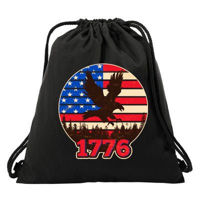 Vintage USA 1776 Emblem Drawstring Bag