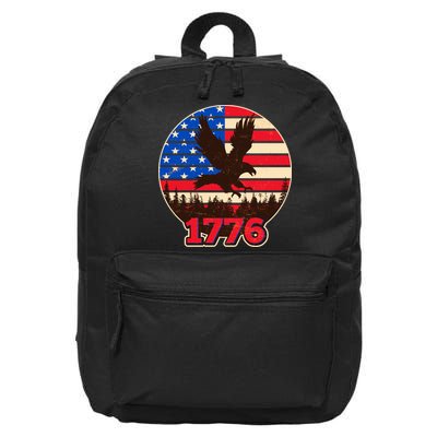 Vintage USA 1776 Emblem 16 in Basic Backpack