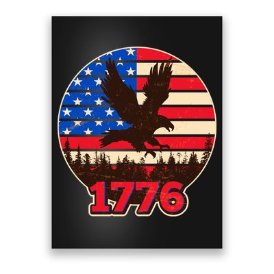 Vintage USA 1776 Emblem Poster