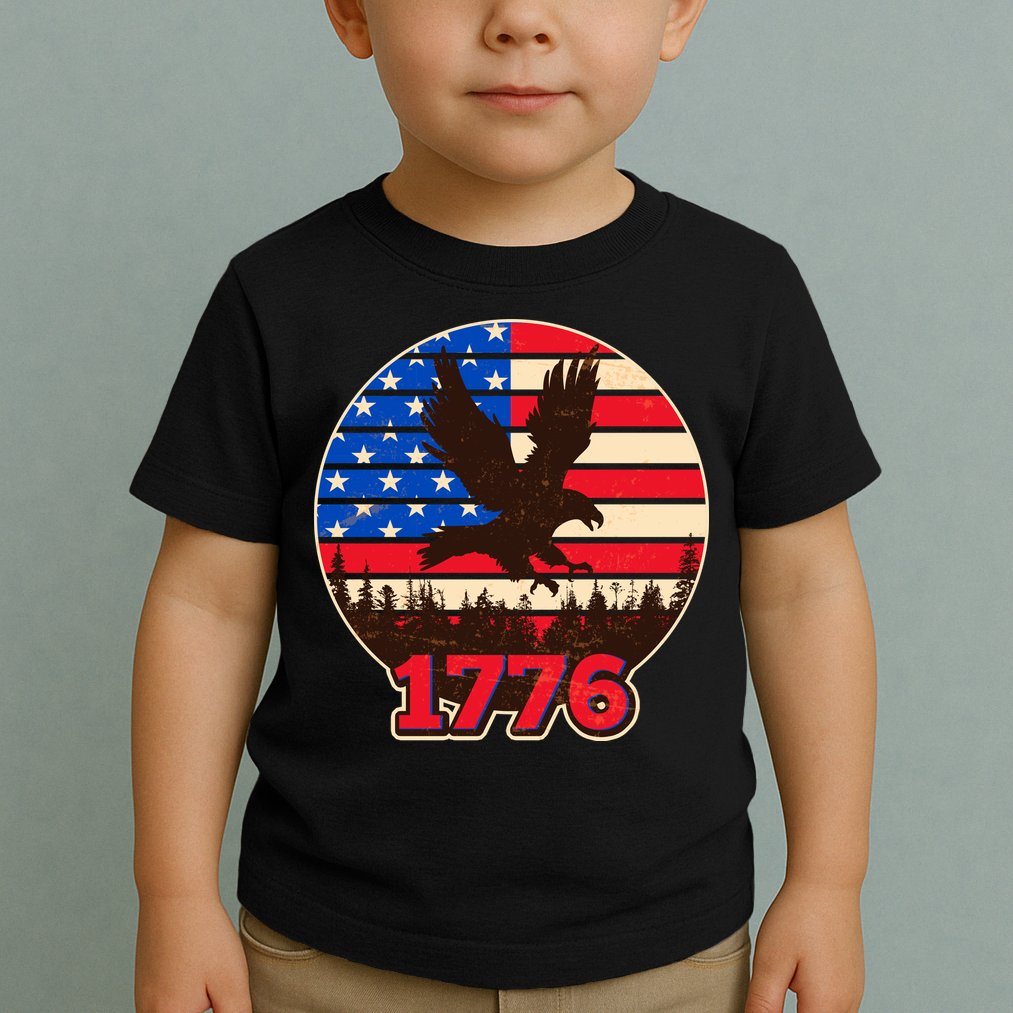 Vintage USA 1776 Emblem Toddler T-Shirt