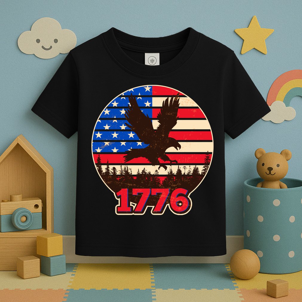 Vintage USA 1776 Emblem Toddler T-Shirt