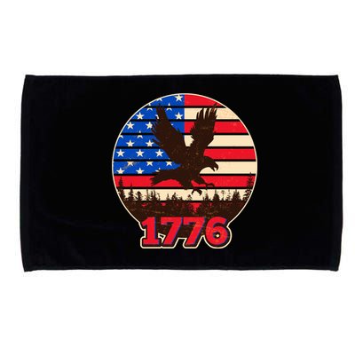 Vintage USA 1776 Emblem Microfiber Hand Towel