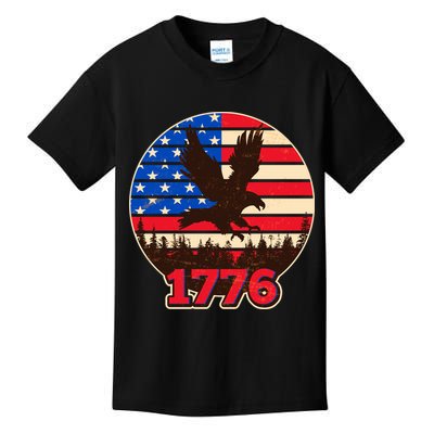 Vintage USA 1776 Emblem Kids T-Shirt