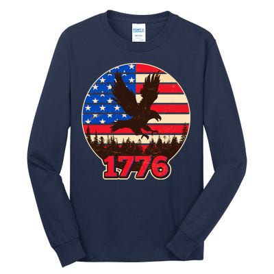 Vintage USA 1776 Emblem Tall Long Sleeve T-Shirt