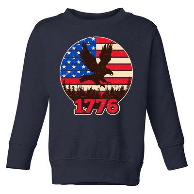 Vintage USA 1776 Emblem Toddler Sweatshirt