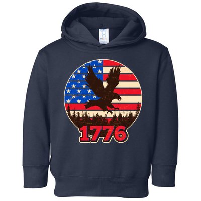 Vintage USA 1776 Emblem Toddler Hoodie