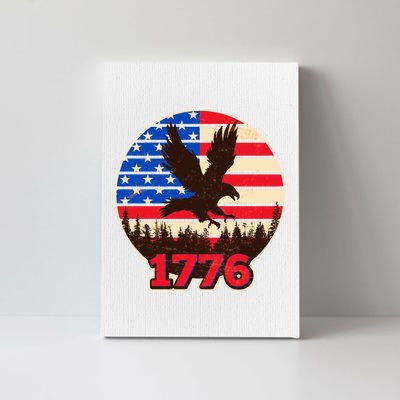 Vintage USA 1776 Emblem Canvas