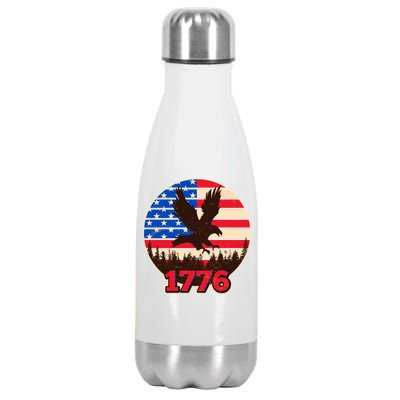 Vintage USA 1776 Emblem Stainless Steel Insulated Water Bottle