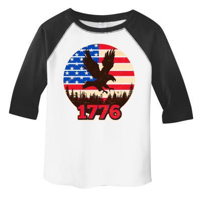 Vintage USA 1776 Emblem Toddler Fine Jersey T-Shirt