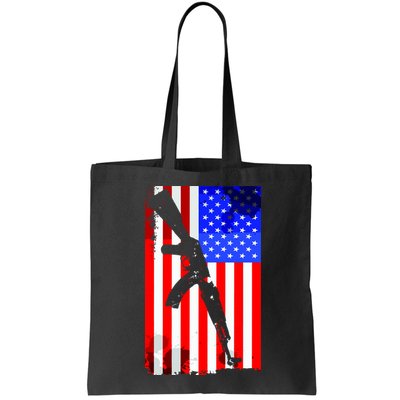 Vintage USA AK-47 Gun American Flag Bag