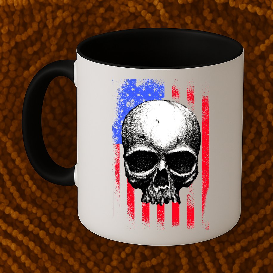 Vintage USA American Flag Mug