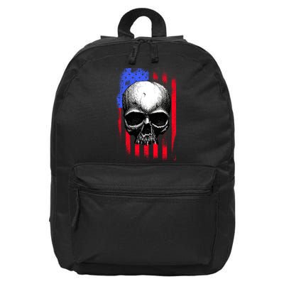 Vintage USA American Flag 16 in Basic Backpack