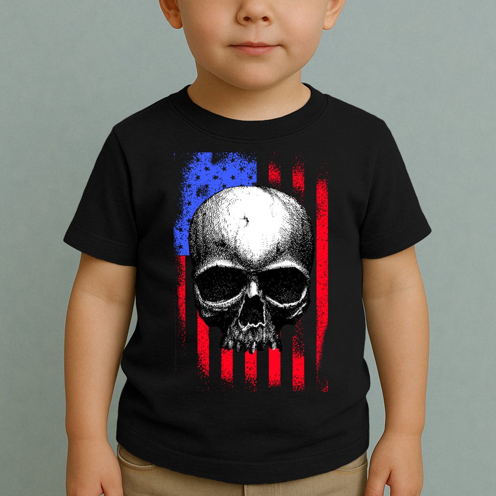 Vintage USA American Flag Toddler T-Shirt
