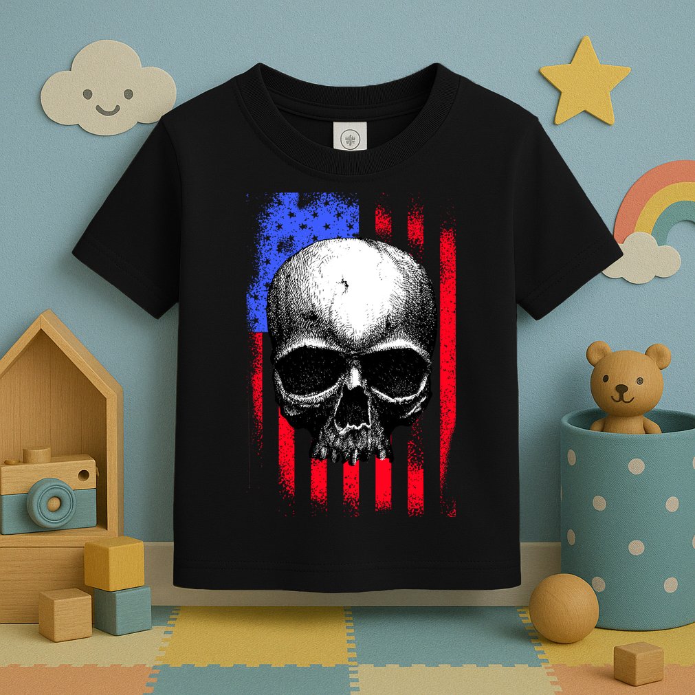 Vintage USA American Flag Toddler T-Shirt