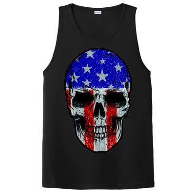 Vintage USA American Patriot Skull PosiCharge Competitor Tank