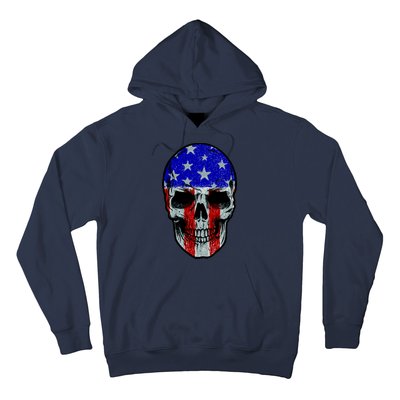 Vintage USA American Patriot Skull Hoodie