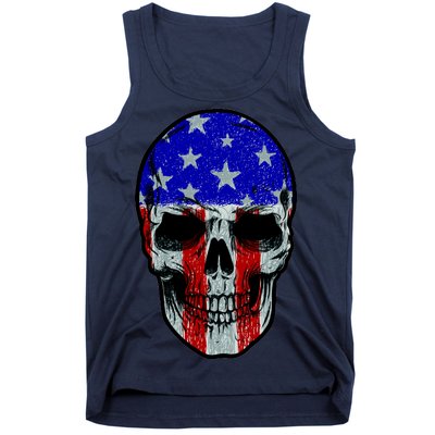 Vintage USA American Patriot Skull Tank Top