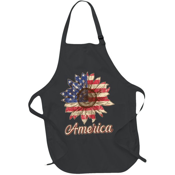 Vintage USA American Sunflower Apron
