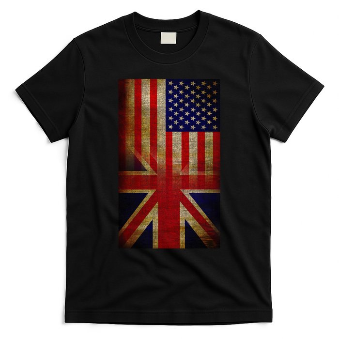Vintage USA British Distress Flag T-Shirt