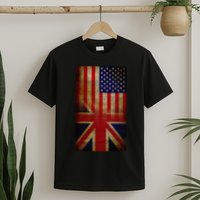 Vintage USA British Distress Flag T-Shirt