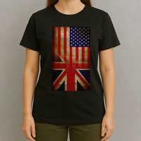Vintage USA British Distress Flag T-Shirt