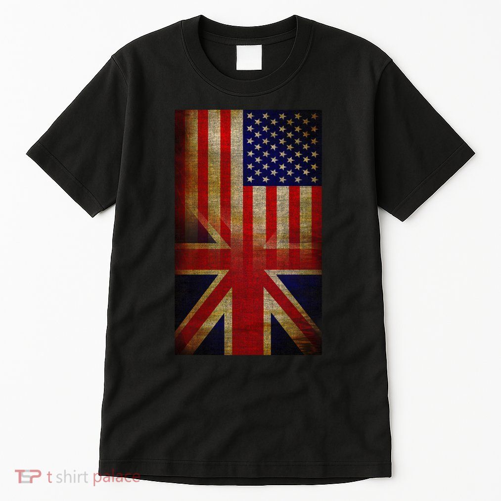 Vintage USA British Distress Flag Tall T-Shirt