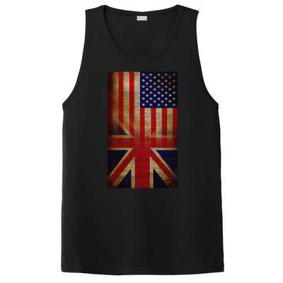 Vintage USA British Distress Flag PosiCharge Competitor Tank