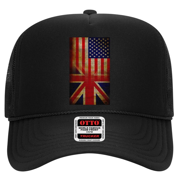 Vintage USA British Distress Flag Trucker Hat