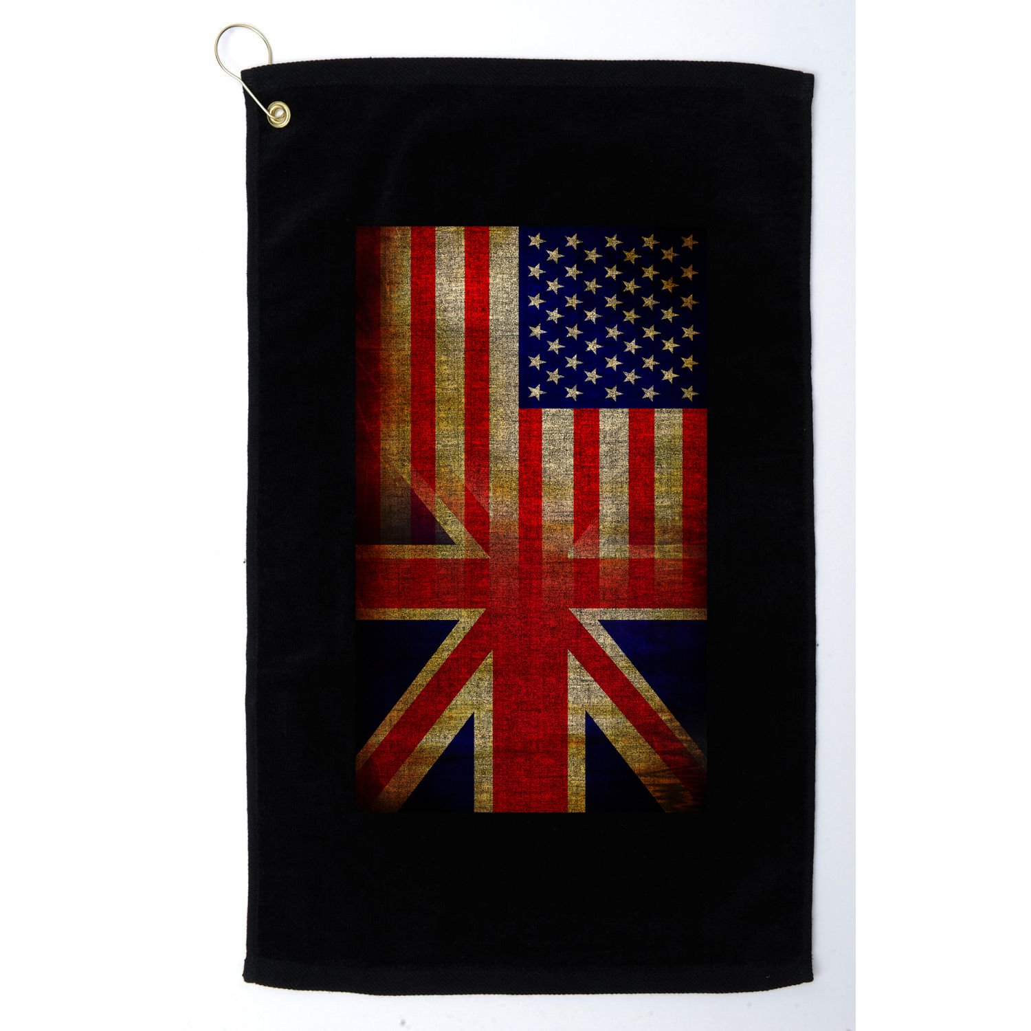 Vintage USA British Distress Flag Golf Towel