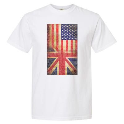 Vintage USA British Distress Flag Garment-Dyed Heavyweight T-Shirt