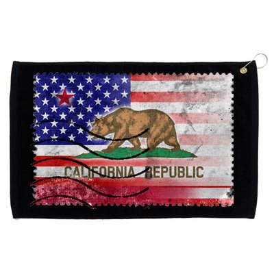 Vintage USA California Republic Flag Grommeted Golf Towel