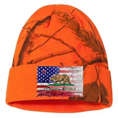 Vintage USA California Republic Flag Kati Licensed 12" Camo Beanie