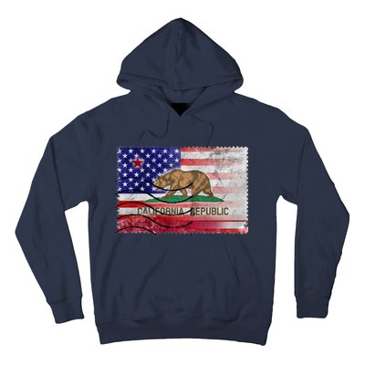 Vintage USA California Republic Flag Hoodie