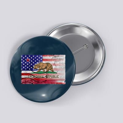 Vintage USA California Republic Flag Button